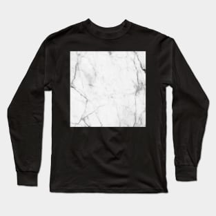 Marble Concrete Stone Texture Pattern Effect Dark Grain Long Sleeve T-Shirt